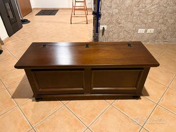 Panca contenitore in legno