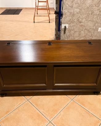 Panca contenitore in legno