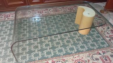 NUOVISSIMO tavolino basso in vetro temperato 