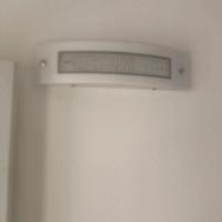 Lampada a parete,led bianco con brillantini