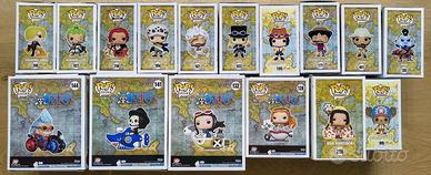 Lotto di 16 Funko Pop a tema One Piece.
