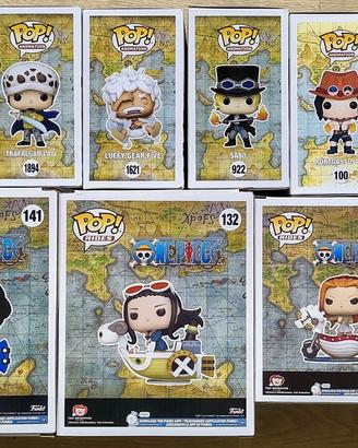Lotto di 16 Funko Pop a tema One Piece.