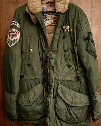 Giaccone piumino verde Dsquared