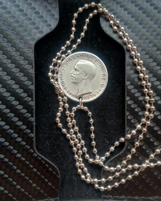 Collana Militare Moneta Argento Ventennio Fascista
