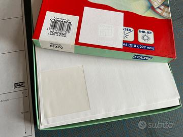 Etichette carta adesiva 67x70mm