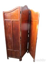 paravento o separè in legno su 3 lati da cm. 50 x