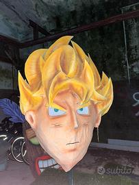 goku fatto in cartapesta