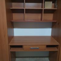 scrivania più libreria 