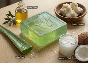 Sapone Aloe Vera 100% Vegan, viso, mani, corpo
