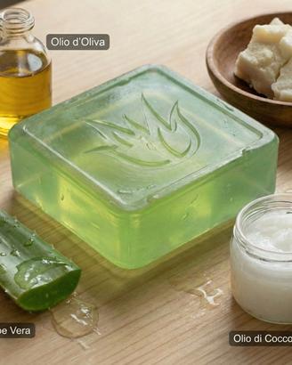 Sapone Aloe Vera 100% Vegan, viso, mani, corpo