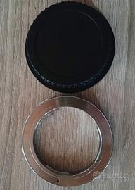 Adattatore Olympus OM-Canon EF + tappo Canon