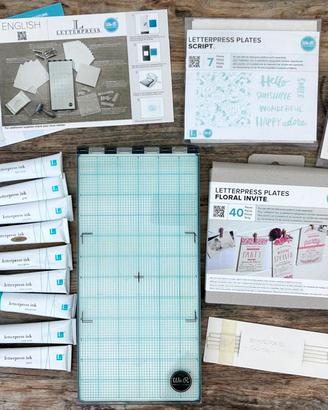 Letterpress Kit- We R Memory Keepers SUPER BUNDLE