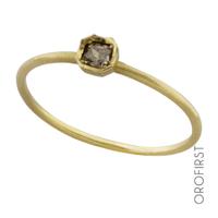 Anello in oro con diamante princess 0,51ct