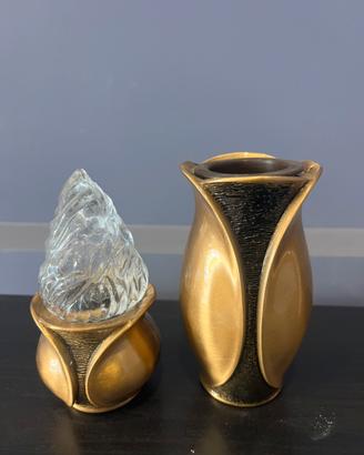 Vaso+lampada  votiva per loculi cinerari e ossari