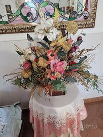 Composizione fiori finti
