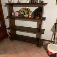 LIBRERIA COLORE MARRONE SCURO 4 RIPIANI