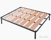 rete matrimoniale con doghe larghe 160x200