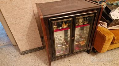 mobile bar anni 50/60 con giradischi