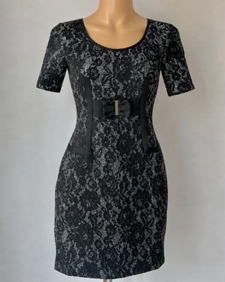 Abito elegante medio donna Nenette tg L nero pizzo