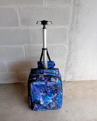 zaino trolley scuola invicta blu viola usato 
