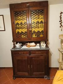 credenza anni'900 con vetrina