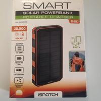Power bank 20000 mah 2 USB con pannello solare