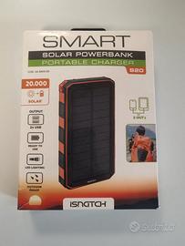 Power bank 20000 mah 2 USB con pannello solare