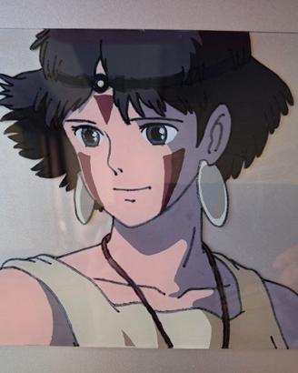 ANIME GLASS PAINTING PRINCESS MONONOKE
