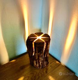 Lampada in castagno