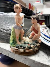 Statuina Porcellana Vintage Monsieur Le Valier