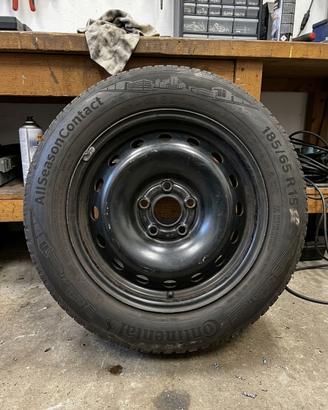 Set 4 Cerchi in Ferro 15" per Fiat Punto Evo Opel