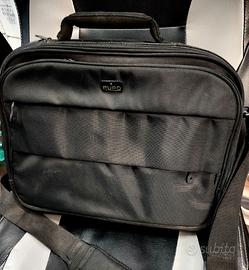 Borsa PURO grande tracolla col. nero cm 43x32x10