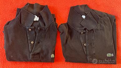 2 Polo nere uomo Lacoste originali tg 3 FR - S US