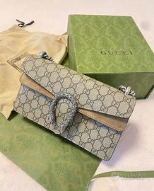 Gucci Dionysus GG Supreme Super Mini Bag Taupe