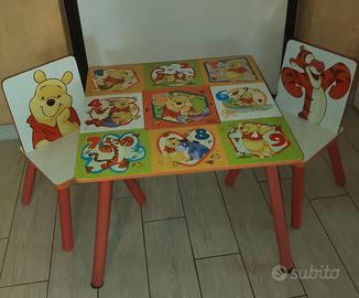 Tavolo e sedie Winnie The Pooh