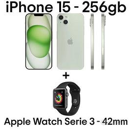 iPhone 15 256GB Verde Acqua + Apple Watch Series 3