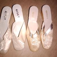 Ciabatte bianche donna sposa nr 41 vintage