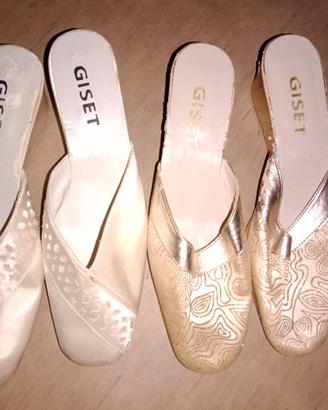 Ciabatte bianche donna sposa nr 41 vintage