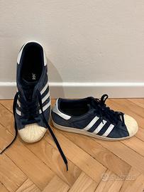 Adidas superstar 2024 nere scamosciate