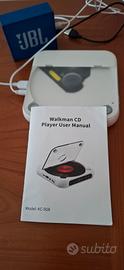Lettore CD portatile e cassa JBL