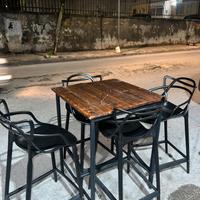 2 Tavoli Snack alti + 4 sedie alte