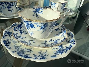 Set da tè antico inglese porcellana (3 trio)