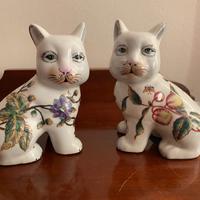 Statuine gatti in porcellana Jordan Tout Court