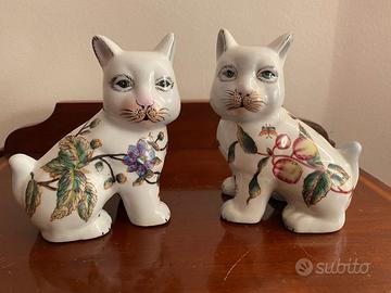 Statuine gatti in porcellana Jordan Tout Court