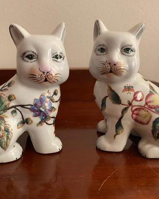 Statuine gatti in porcellana Jordan Tout Court