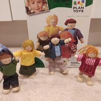 Famiglia bamboline in legno Plan Toys