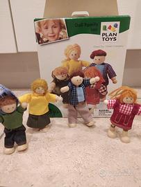 Famiglia bamboline in legno Plan Toys