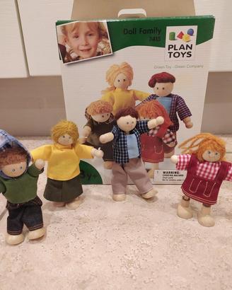 Famiglia bamboline in legno Plan Toys