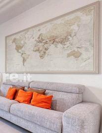 Cartina del Mondo in cornice
