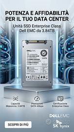 SSD Dell EMC 3.84TB Enterprise SATA 6Gbps - Informatica In vendita a Varese